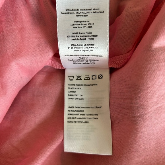 Farm Rio Seashell Tapestry Pink Midi Dress - Picture 8 of 10